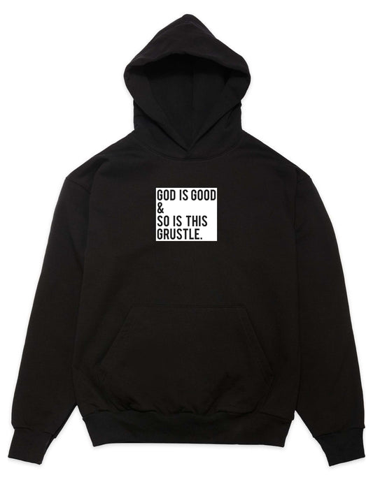 GOD IS GOOD & SO IS THIS GRUSTLE HOODY/BLACK