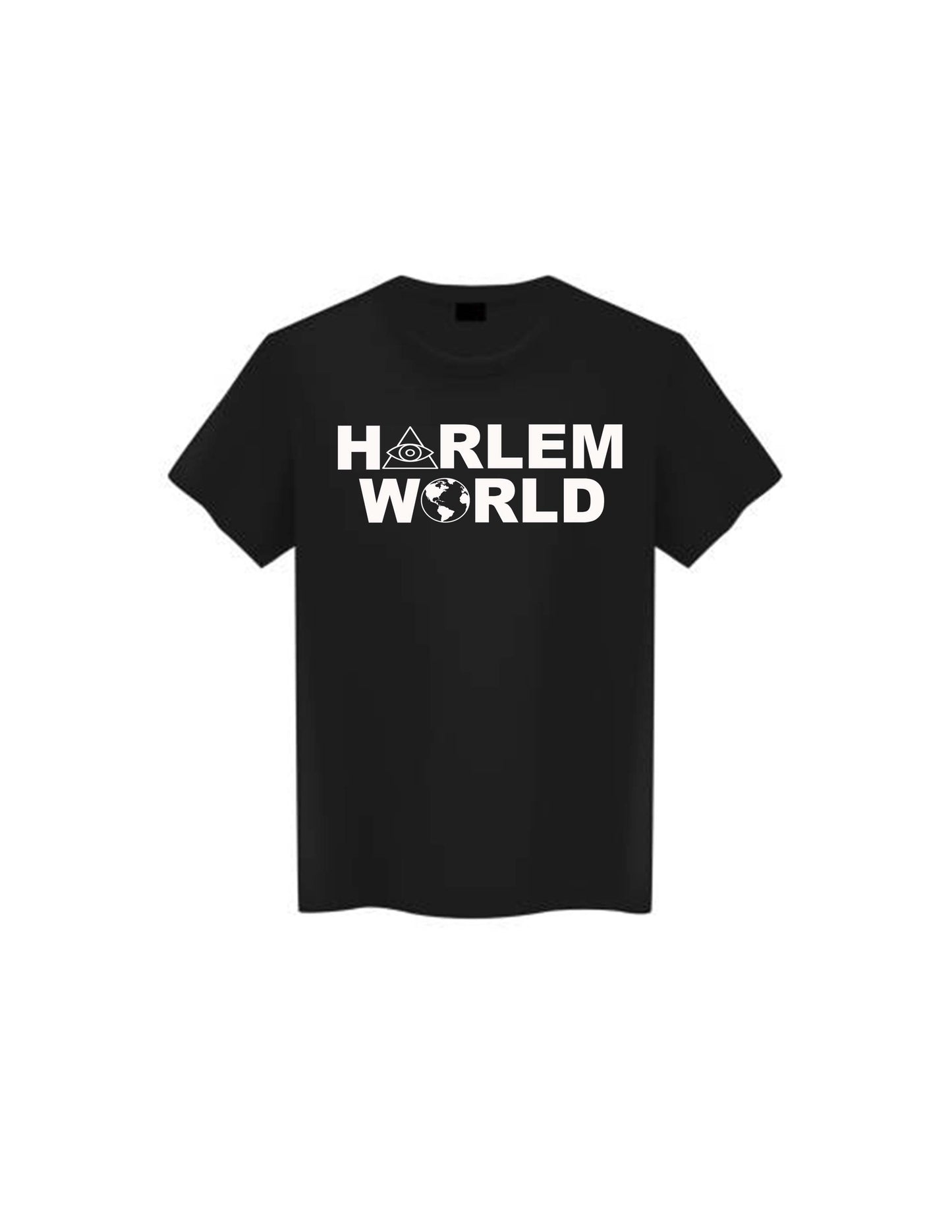 HARLEM WORLD T SHIRT/BLACK